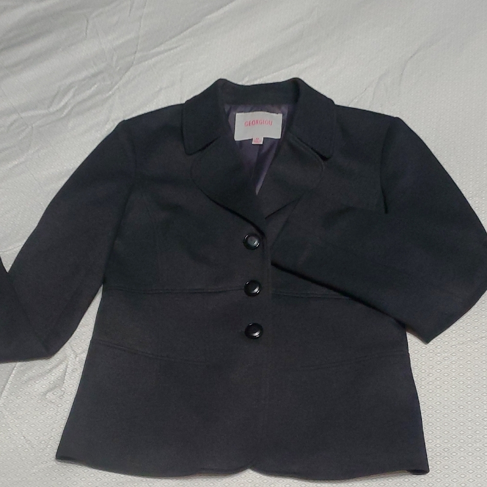 Elegant Charcoal Women's Blazer